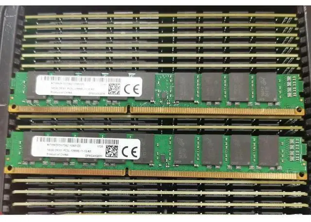 Alt view image 3 of 3 - 1PCS 16GB 16G RAM 2RX8 DDR3L 1600 PC3L-12800E Half U For MT Server Memory MT18KDF2G72AZ-1G6A1ZE/ZG