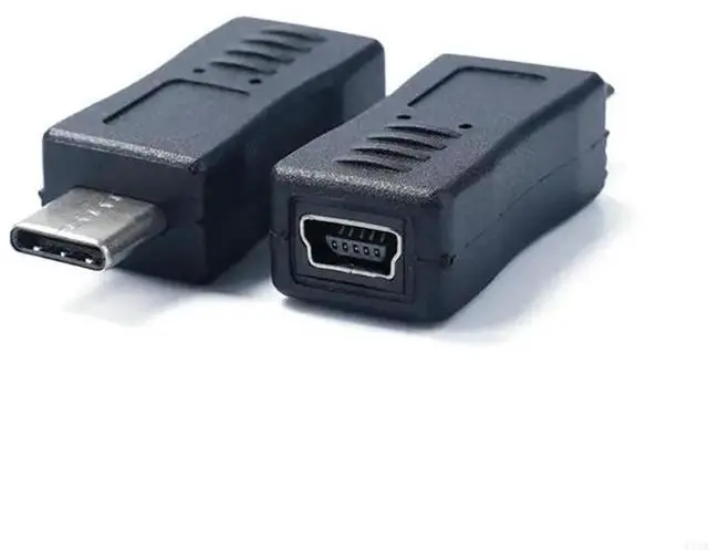 Alt view image 3 of 4 - Mini USB to Type-C Adapter Mini USB to USB Converter Support Charging Data Sync