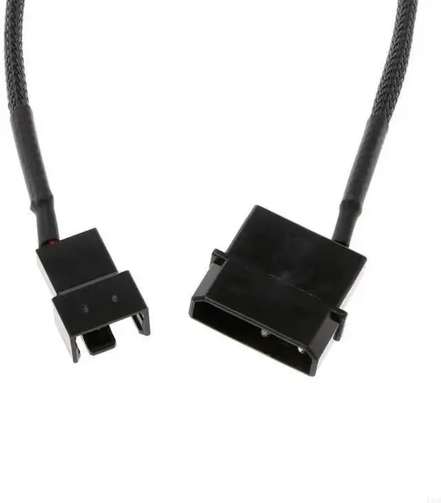 Alt view image 2 of 4 - 4-Pin Molex Male to 3-Pin/4-Pin PC Fan Power Adapter Connector Cable 1 to 1 Ways