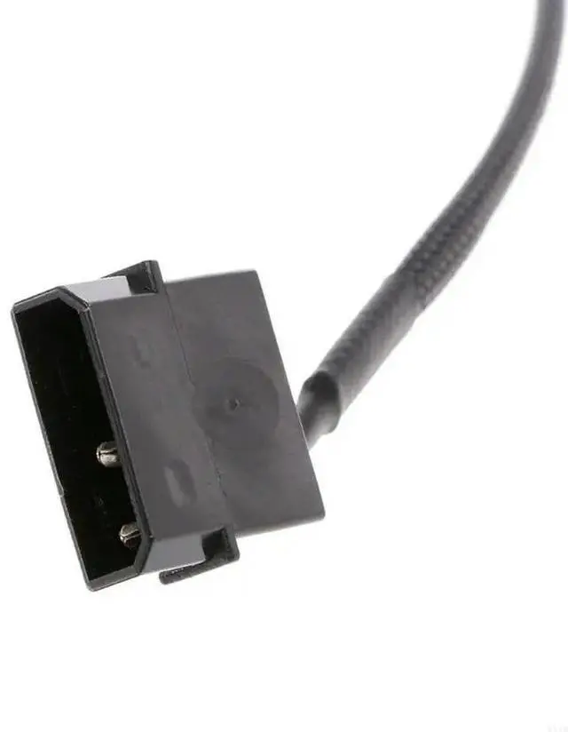 Alt view image 4 of 4 - 4-Pin Molex Male to 3-Pin/4-Pin PC Fan Power Adapter Connector Cable 1 to 1 Ways