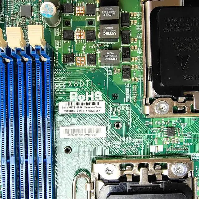 Alt view image 2 of 3 - Xeon processor 5600/5500 series DDR3 SATA2 For S Server Motherboard X8DTL-i