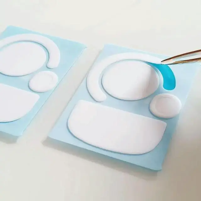 Alt view image 2 of 4 - Mouse Skates Stickers Round Curved Edges Mouse Feet for GPROX Superlight