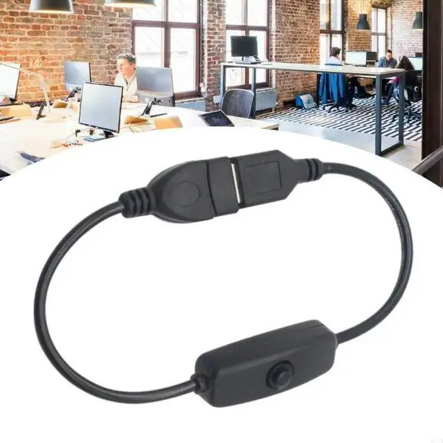 Alt view image 2 of 4 - USB Male To USB Female USB Quick Charging Cable with Switches Power Cable