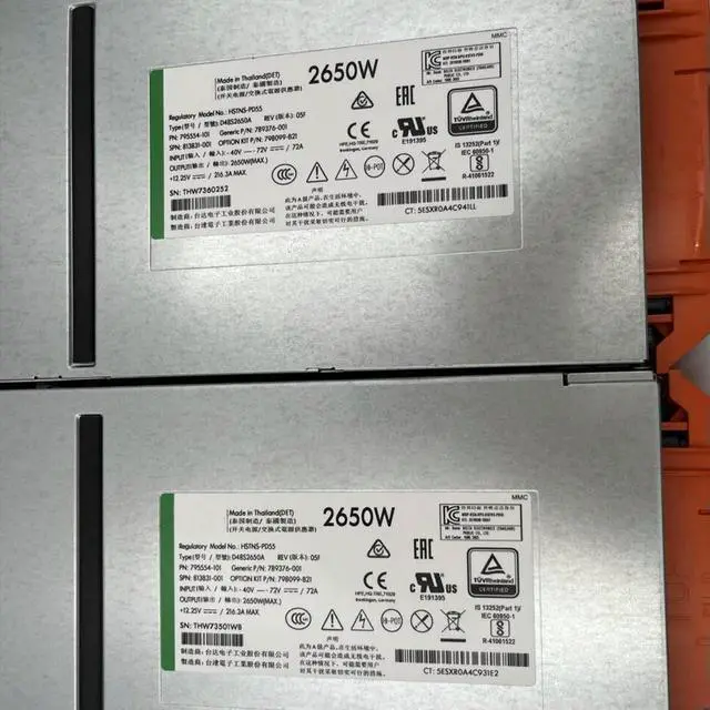 Alt view image 2 of 3 - 1PCS Power Supply For C7000 Toolbox 795554-101 789376-001 813831-001 798099-B21 HSTNS-PD55