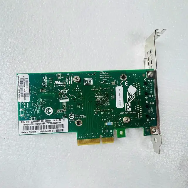 Alt view image 2 of 3 - For X550-T2 10G Gigabit Dual Port Network Card Electrical Port 00MM862 0MM861