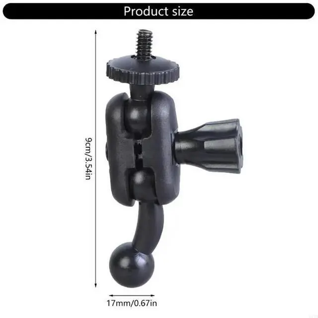 Main image of 17mm Ball Head Bracket Adapter Adjustable 1/4in to 17mm Ball Adapter