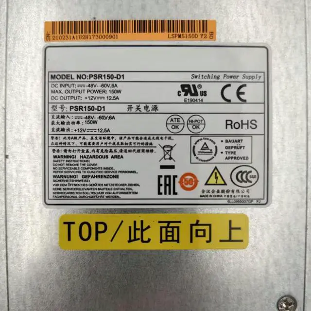 Alt view image 3 of 3 - Fully Tested For H3C LSPM5150D 150W DC Power Module PSR150-D1