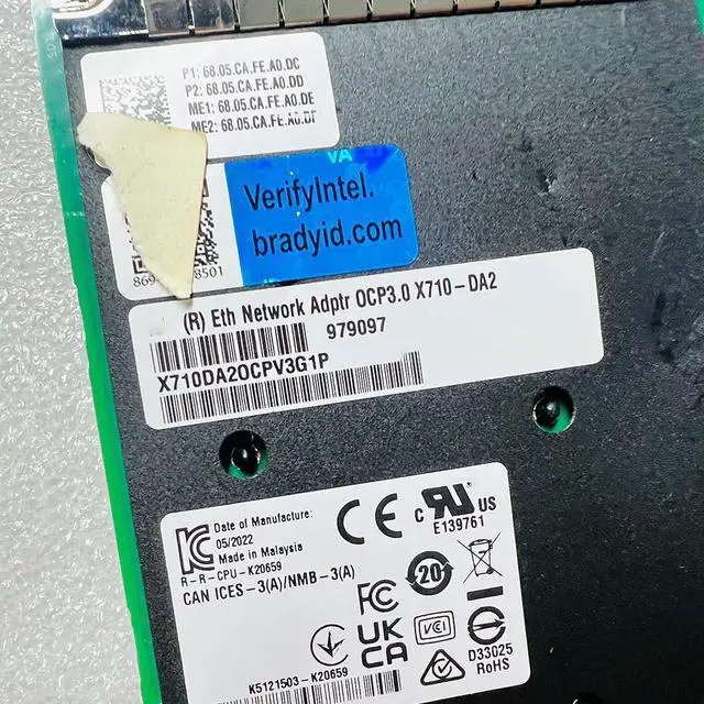 Main image of For X710DA2OCPV3G1P dual port 10 Gigabit Ethernet card X710DA2 OCP3.0