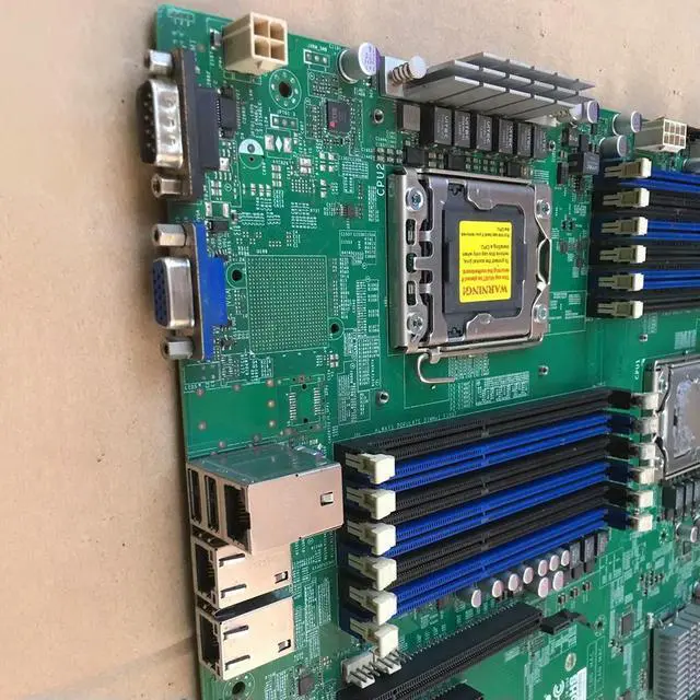 Alt view image 3 of 3 - Xeon Processor E5-2400 v2 LGA1356 DDR3 For S Dual Server Motherboard X9DBi-F