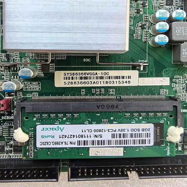 Alt view image 2 of 3 - SYS86366VGGA-10C Industrial Motherboard J1900 quad-core cpu SYS86366VGGA