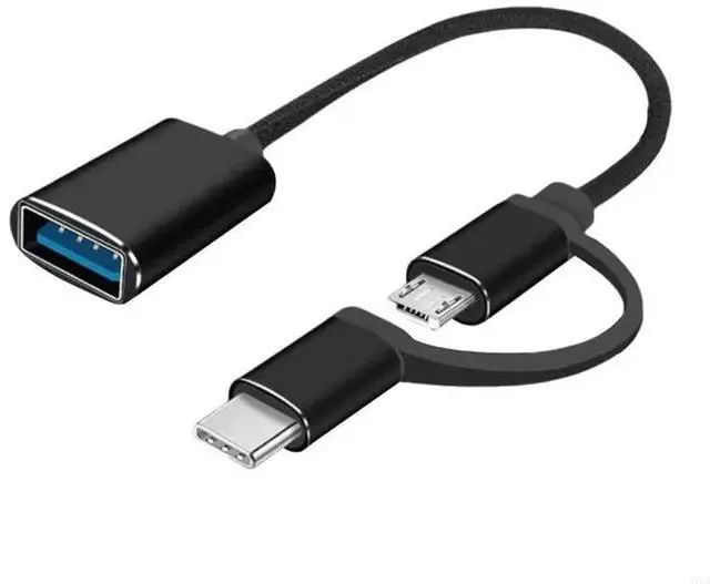 Alt view image 3 of 4 - USB Type C Male Device to USB Female OTG Adapter Connectors Cable for Laptop