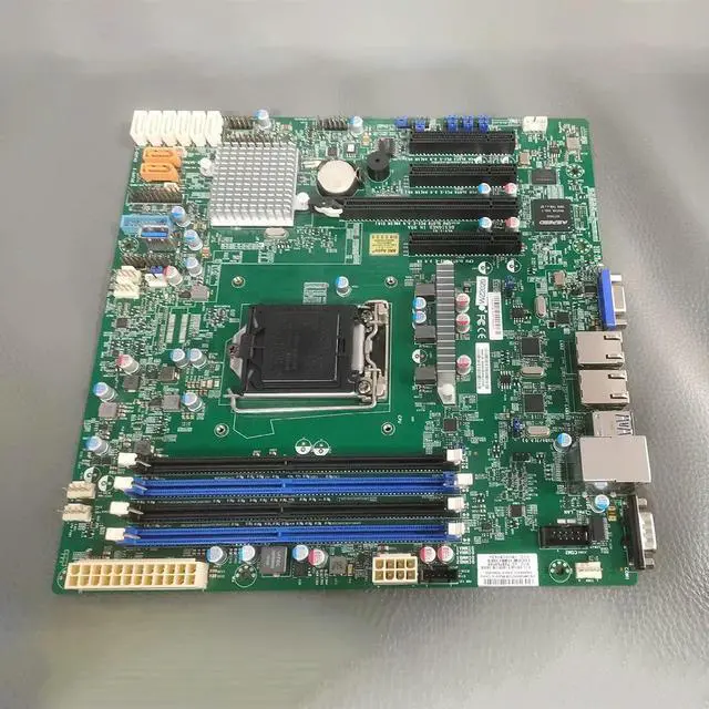 Alt view image 3 of 3 - E3-1200 v6/v5 7th/6th Gen. Core i3 Series 8 SATA3 (6Gbps) IPMI 2.0 LGA1151 For S Server Motherboard X11SSM-F