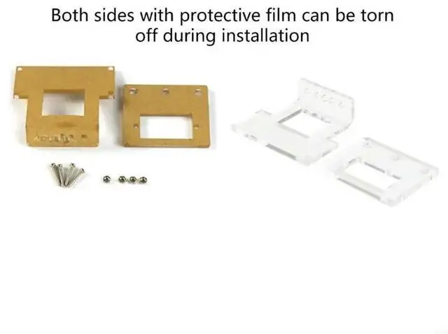 Alt view image 4 of 4 - Clear Plastic Mounting Bracket Acrylic Stands for DIY Enthusiasts