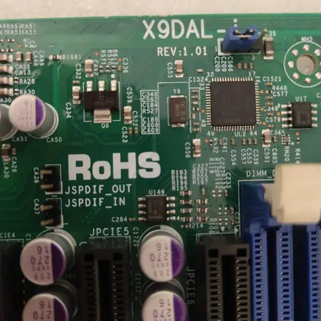 Alt view image 2 of 3 - For S Server Motherboard LGA1356 DDR3 Xeon Processor E5-2400 v282574L Dual Port GbE LAN X9DAL-i