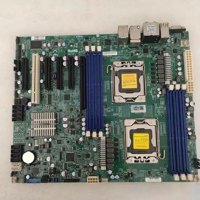 Alt view image 3 of 3 - For S Server Motherboard LGA1356 DDR3 Xeon Processor E5-2400 v282574L Dual Port GbE LAN X9DAL-i