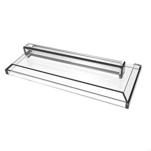 Alt view image 2 of 4 - Transparent Storage Shelf Display Stand Fall Protections Storage Base