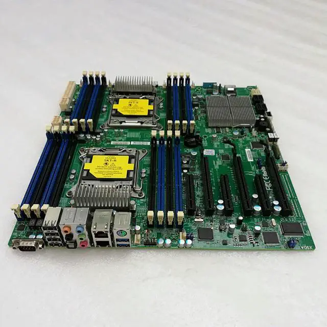 Alt view image 2 of 3 - ECC DDR3 LGA2011 PCI-E 3.0 SATA3 USB 3.0 For S Dual way Server Motherboard X9DAi