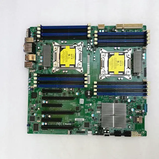 Alt view image 3 of 3 - ECC DDR3 LGA2011 PCI-E 3.0 SATA3 USB 3.0 For S Dual way Server Motherboard X9DAi