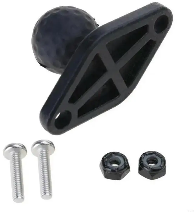 Alt view image 4 of 4 - Motorcycle Handlebar Clamp Base 25mm Rubber Ball for Head Mount for Microphone Cellphones GPS Navigation Bracket Accesso