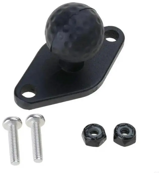 Alt view image 3 of 4 - Motorcycle Handlebar Clamp Base 25mm Rubber Ball for Head Mount for Microphone Cellphones GPS Navigation Bracket Accesso