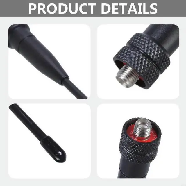 Alt view image 4 of 4 - Dual Band Antenna Female SMA-F UHF VHF For BAOFENG Radio for KENWOOD Walkie Talk