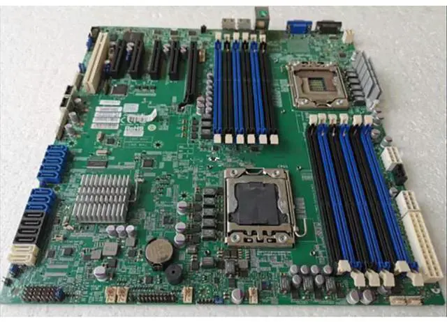Alt view image 3 of 3 - For S Server Motherboard Support C606 LGA 1356 DDR3 Xeon Processor E5-2400 and E5-2400 v2 X9DB3-F