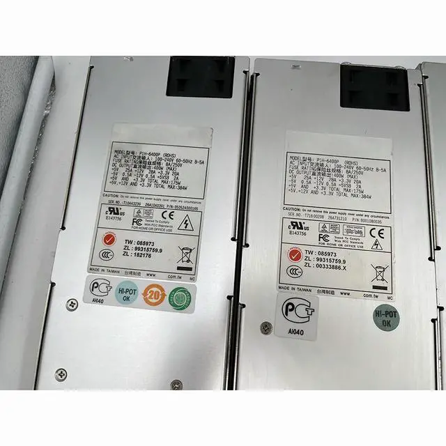 Alt view image 4 of 4 - P1H-6400P 1U 400W Server Power Supply For Zippy