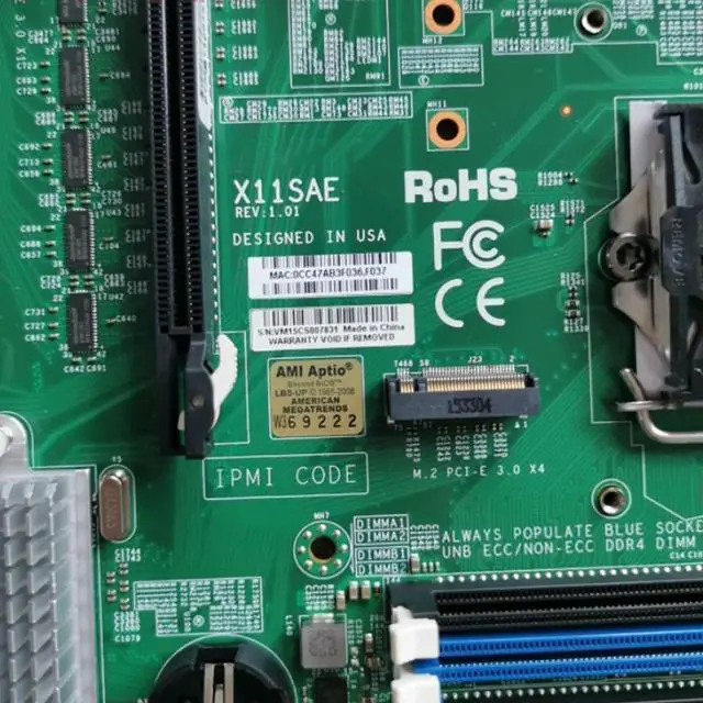 Alt view image 2 of 3 - Chipset C236 LGA1151 DDR4 Xeon E3-1200 v5/v6 6th/7th Gen. Core i7/i5/i3 Series For S Workstation Motherboard X11sae