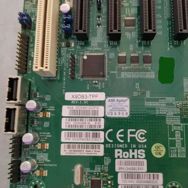 Alt view image 3 of 3 - LGA 1356 DDR3 SATA3 PCI-E 3.0 IPMI 2.0 Xeon Processor E5-2400 v2 For S Motherboard X9DB3-TPF