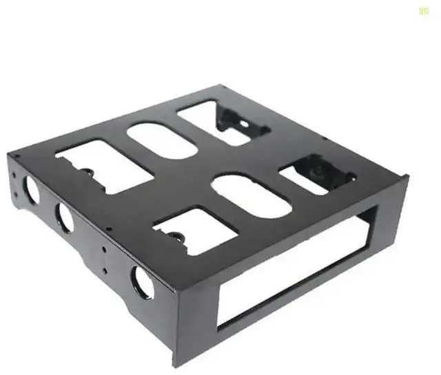 Alt view image 4 of 4 - 3.5" to 5.25" Floppy to Optical Bay Mounting Bracket Front Panel for Desktop PC Hard Disk Bracket Dropshipping
