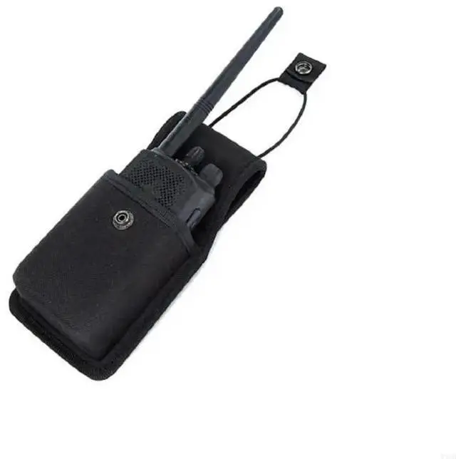 Alt view image 2 of 4 - Nylon Walkie-Talkie Holder Bag Two Way Radio Case Walkie-Talkie Bag Pocket