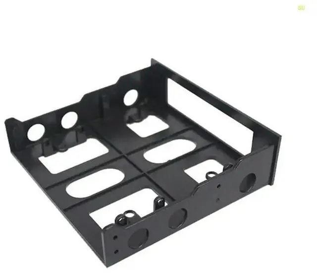 Alt view image 3 of 4 - 3.5" to 5.25" Floppy to Optical Bay Mounting Bracket Front Panel for Desktop PC Hard Disk Bracket Dropshipping
