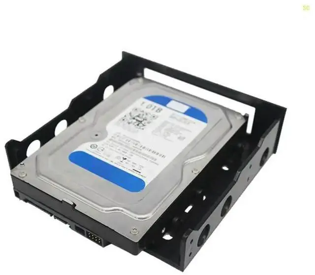 Alt view image 2 of 4 - 3.5" to 5.25" Floppy to Optical Bay Mounting Bracket Front Panel for Desktop PC Hard Disk Bracket Dropshipping