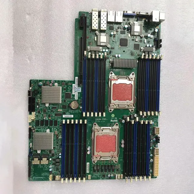 Alt view image 3 of 3 - Xeon Processor E5-2600 V1 V2 Family LGA2011 DDR3 For S Server Motherboard X9DRW-7TPF+