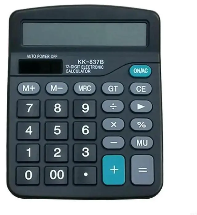 Main image of 12-Digit Desk Calculator Business Accounting Tool AAPower Clear Big Buttons Lcd Electronic Calculators