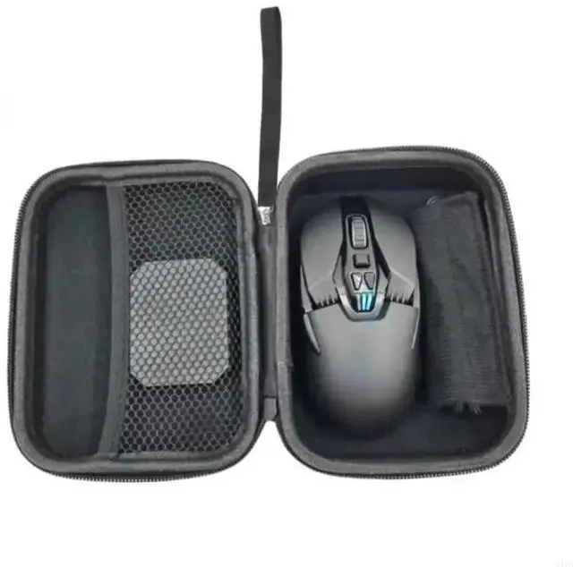 Alt view image 3 of 4 - Protective Storage Box for Wire Mouse Keep Mouse Secure with Soft Lining Carry Case Mouse Pouches Protectors Accessory