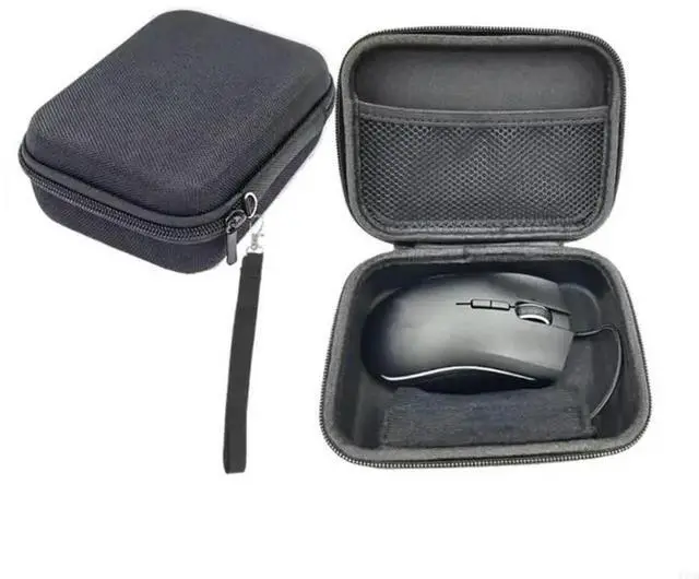 Alt view image 2 of 4 - Protective Storage Box for Wire Mouse Keep Mouse Secure with Soft Lining Carry Case Mouse Pouches Protectors Accessory