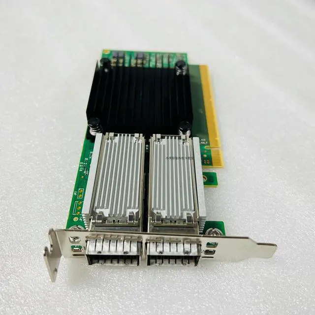 Alt view image 3 of 3 - For Mellanox ConnectX-5 100G Dual Port 10G Fiber Optic Network Card MCX516A 09FTMY