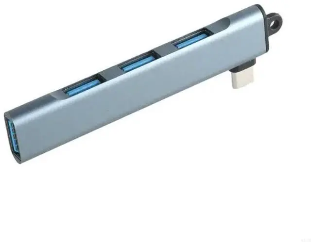 Alt view image 2 of 4 - 90 Degree USB C to 3 Port USB 2.0 and 1Port USB Hubs Adapter for Charging and Data Transfer