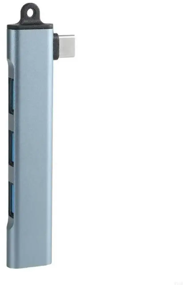 Main image of 90 Degree USB C to 3 Port USB 2.0 and 1Port USB Hubs Adapter for Charging and Data Transfer