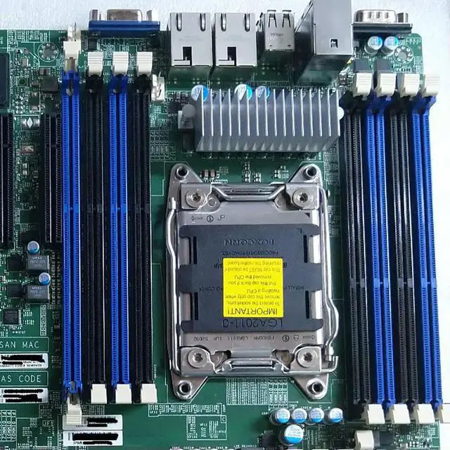 Alt view image 3 of 3 - Xeon E5-2600 V1/V2 Family LGA2011 ECC DDR3 For S Server Motherboard X9DRH-iF