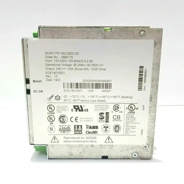 Alt view image 3 of 3 - For Phoenix Rail Switching Power Supply QUINT-PS/1AC/24DC/20 2866776