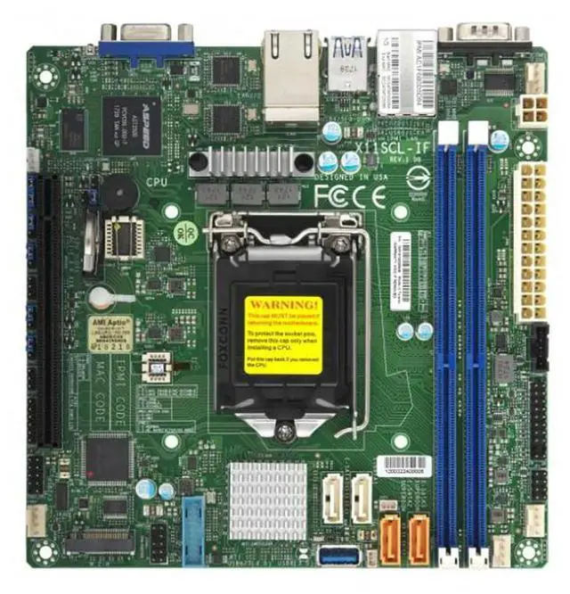 Alt view image 3 of 3 - LGA1151Xeon E-2100/2200 Processor C242 For S Server Motherboard X11SCL-IF
