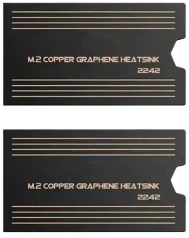 Alt view image 4 of 4 - Gaming Laptop Cooling Jackets for 2242 SSD HeatSink Graphene Heat Dissipator Dropshipping