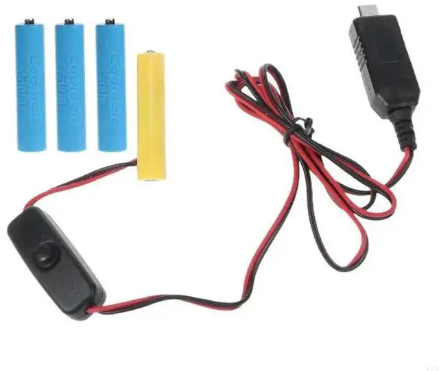 Main image of USB C to AAA (LR3 AM4)with Replace 4 AAA
