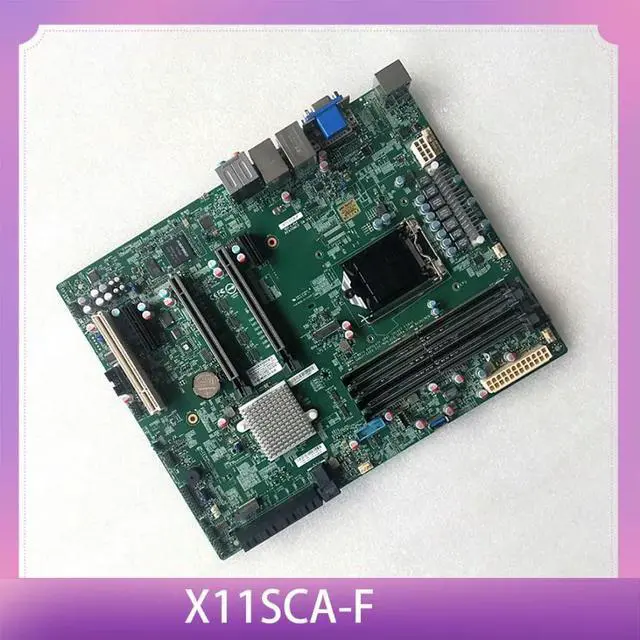 Main image of 8th/9th Gen Core i3/i5/i7/i9 Xeon E-2100/E-2200 Series LGA-1151 DDR4 PCI-E 3.0 For S Motherboard X11SCA-F