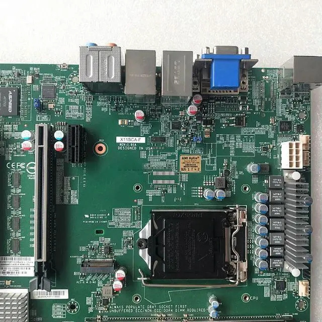 Alt view image 2 of 3 - 8th/9th Gen Core i3/i5/i7/i9 Xeon E-2100/E-2200 Series LGA-1151 DDR4 PCI-E 3.0 For S Motherboard X11SCA-F