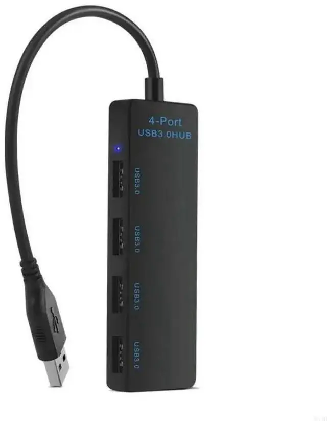 Alt view image 4 of 4 - 4Port USB3.0 Hub USB Splitter USB Expander with LED for Desktops Laptops Connecting Mouse Keyboard