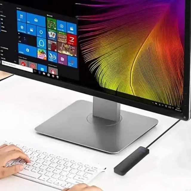 Alt view image 2 of 4 - 4Port USB3.0 Hub USB Splitter USB Expander with LED for Desktops Laptops Connecting Mouse Keyboard