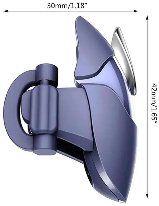 Alt view image 4 of 4 - Blue Shark Mobile Gamepad Joystick for PUBG Mobile Gaming Trigger Fire Button WXTB